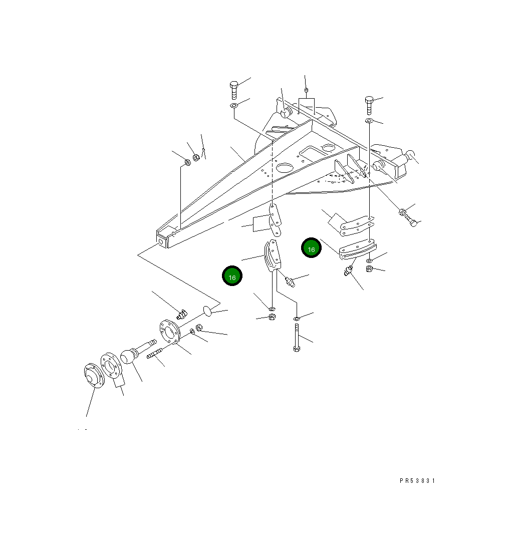 Направляющая 234-70-31141 Komatsu