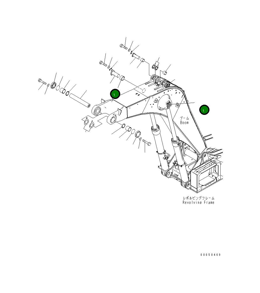Палец 21T-70-31181 Komatsu