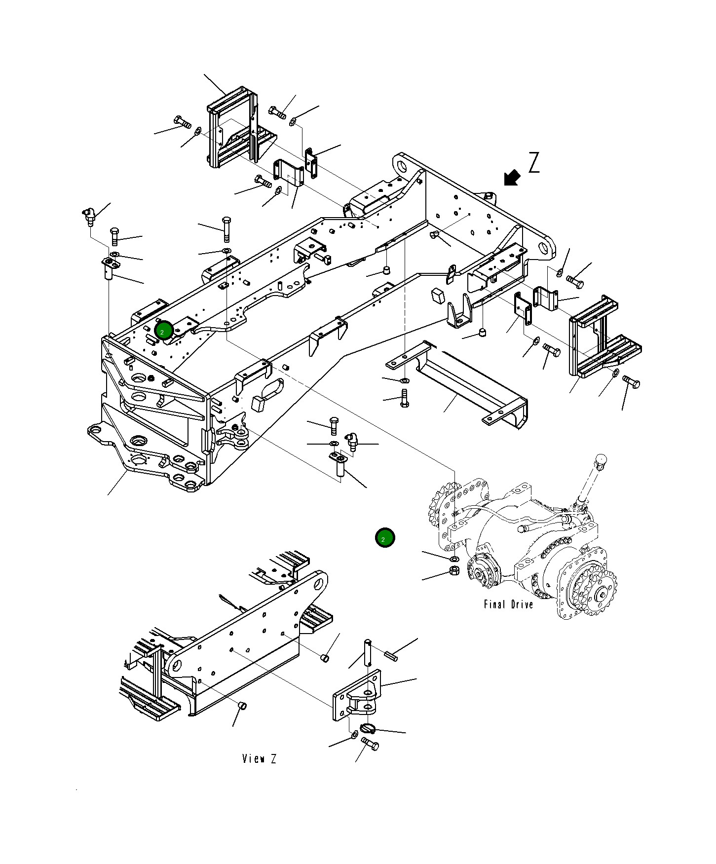 Палец 23H-46-12380 Komatsu