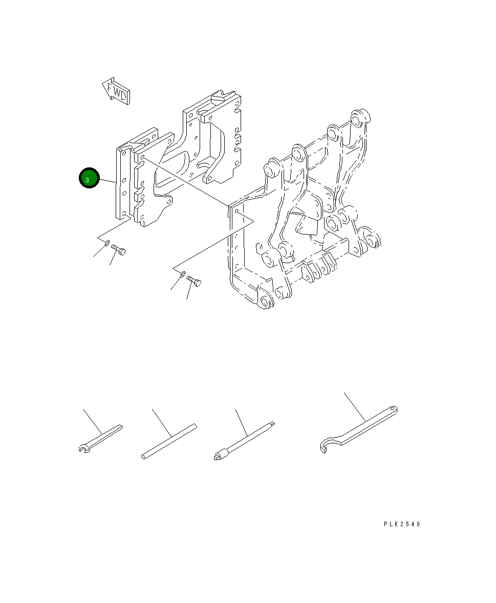 Кронштейн 12G-X54-1111 Komatsu