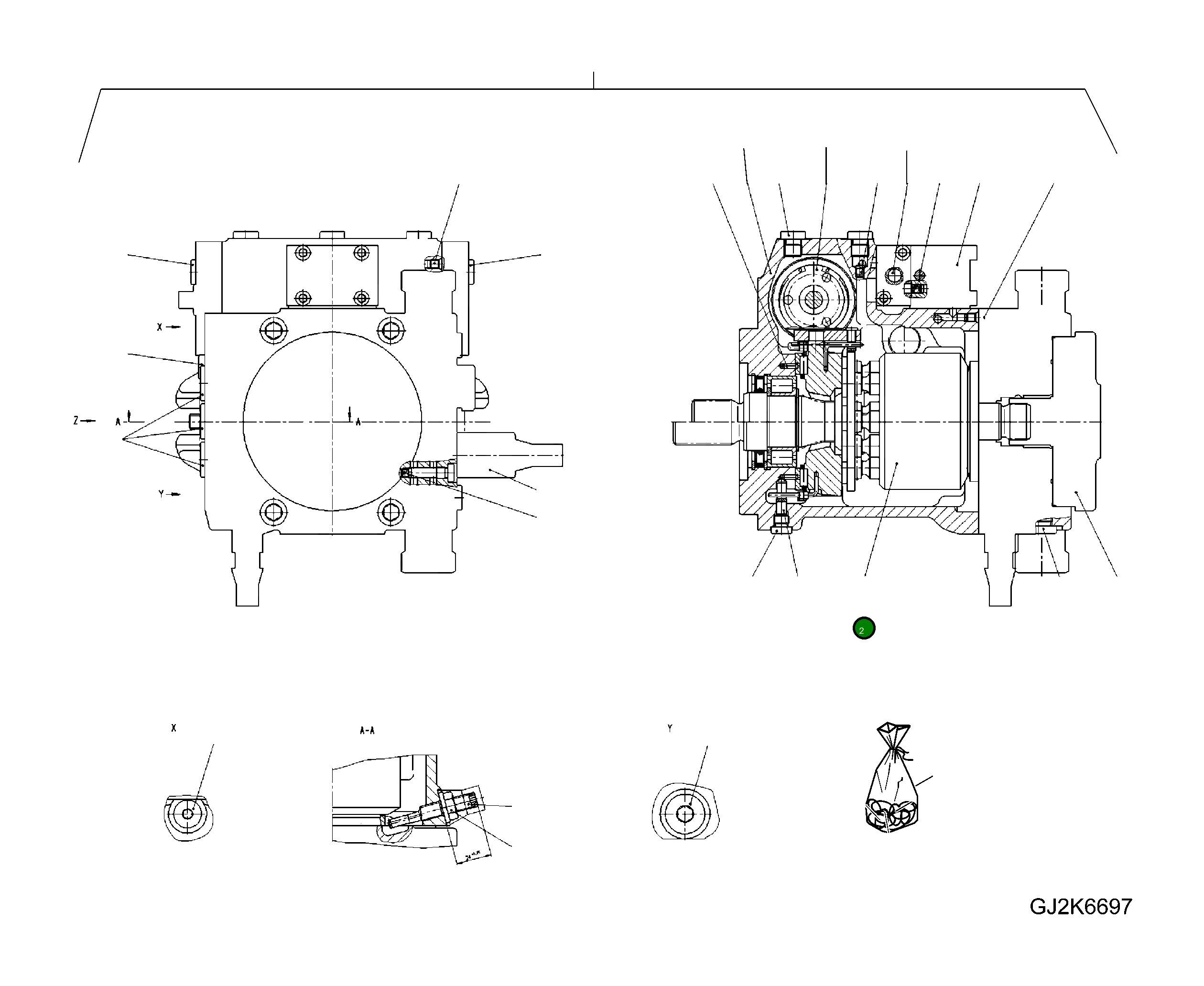 Насос 42T-17-H0P00 Komatsu