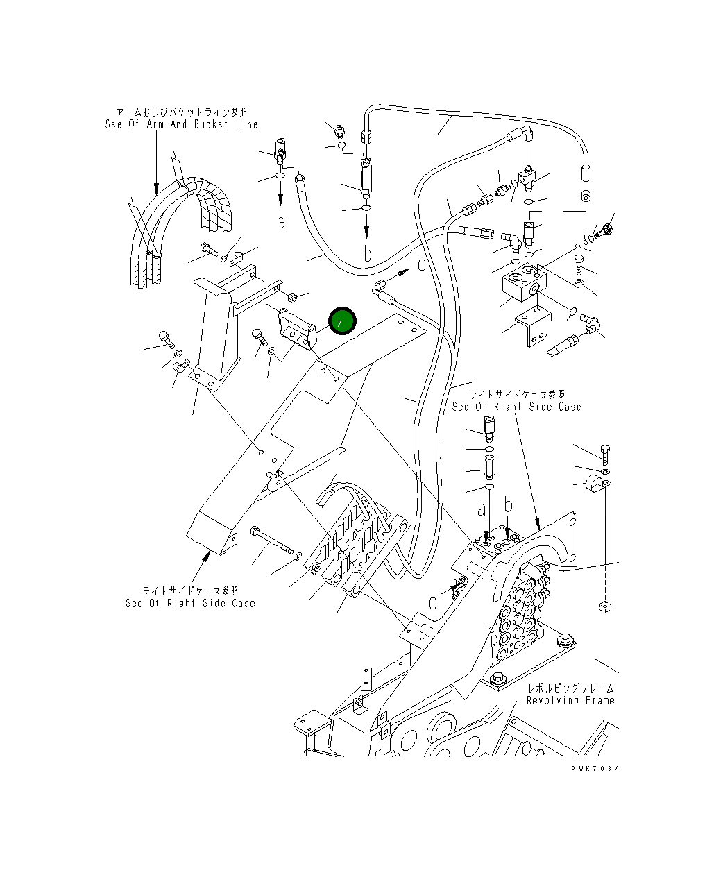 Кронштейн 21J-62-12782 Komatsu