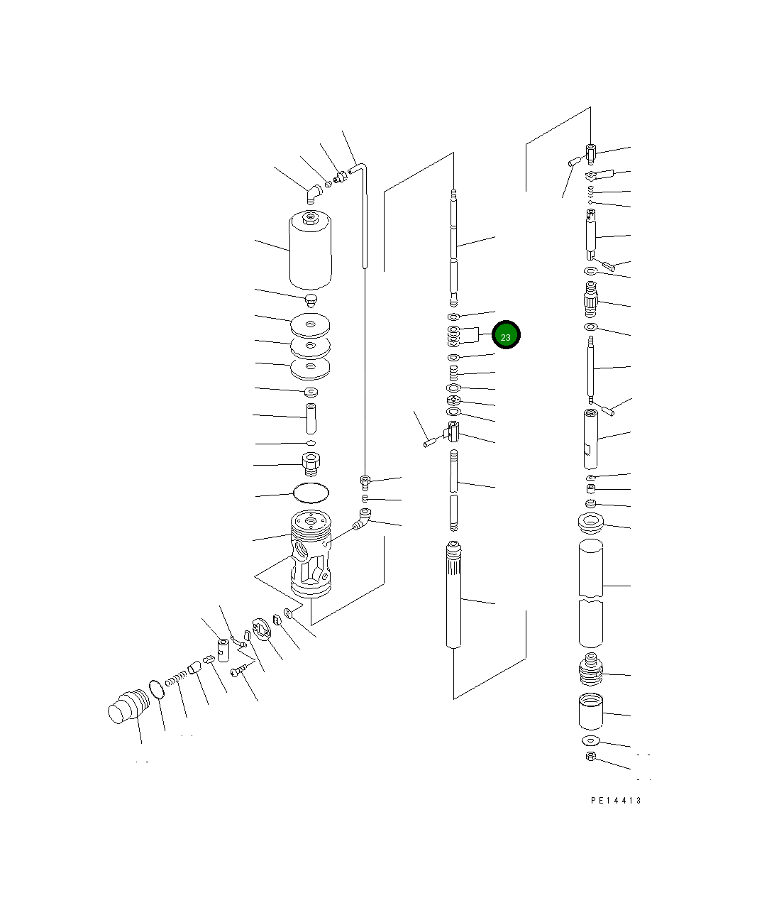 Набивка YU770287-4 Komatsu