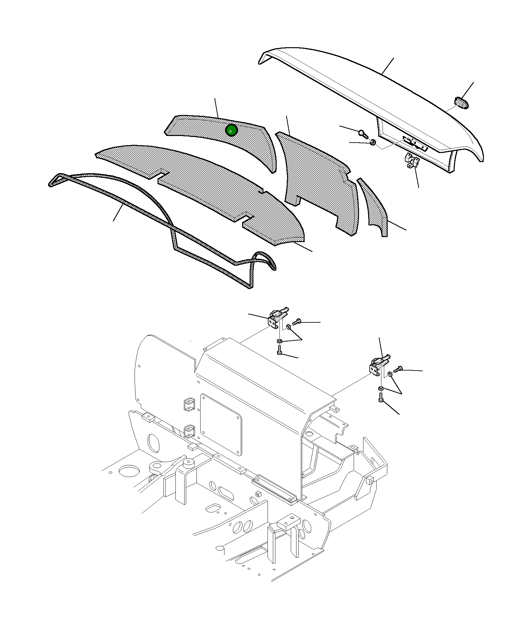 Лист 3F4540612 Komatsu