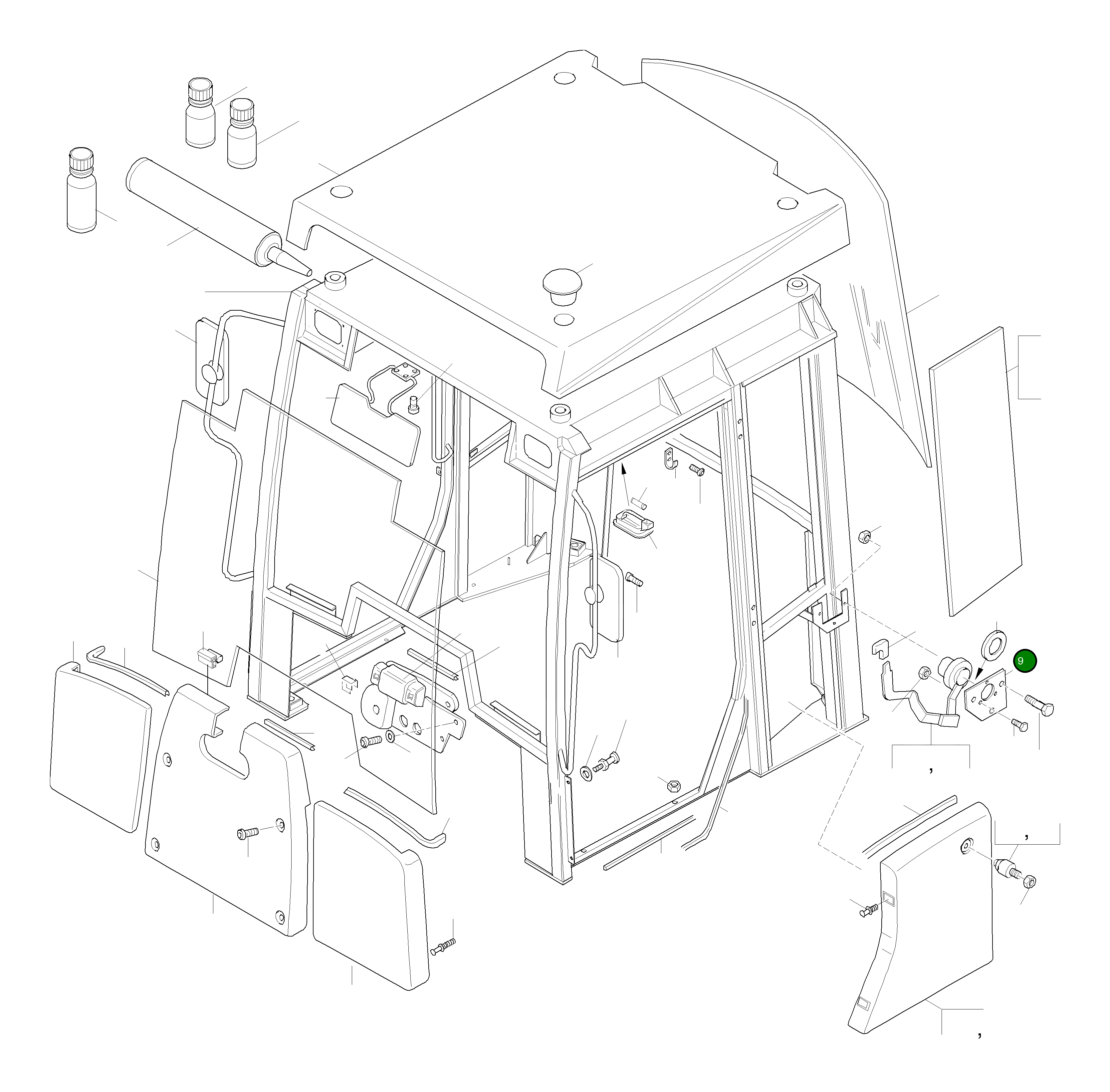 Кронштейн 42U-56-H0P10 Komatsu