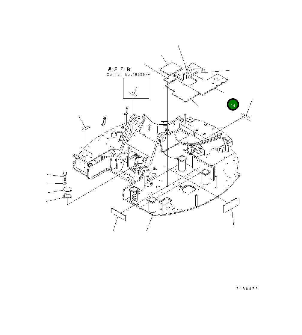 Лист 22U-04-11571 Komatsu
