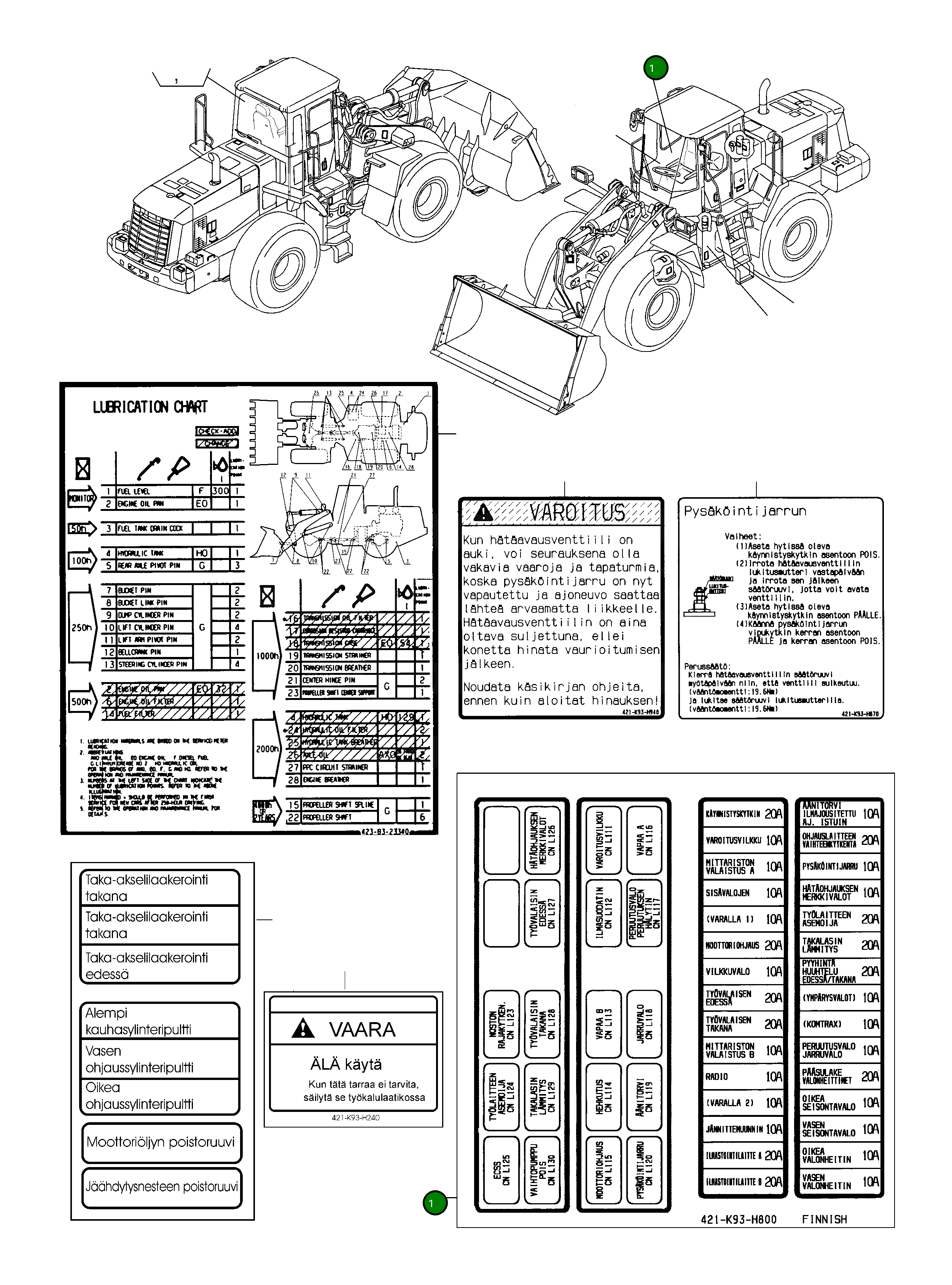 Наклейка 421-K93-H800 Komatsu