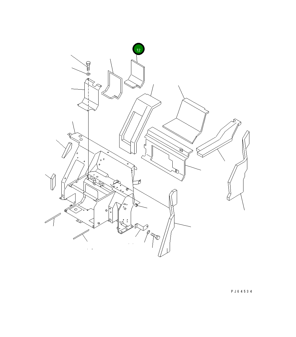Лист 22L-979-1270 Komatsu