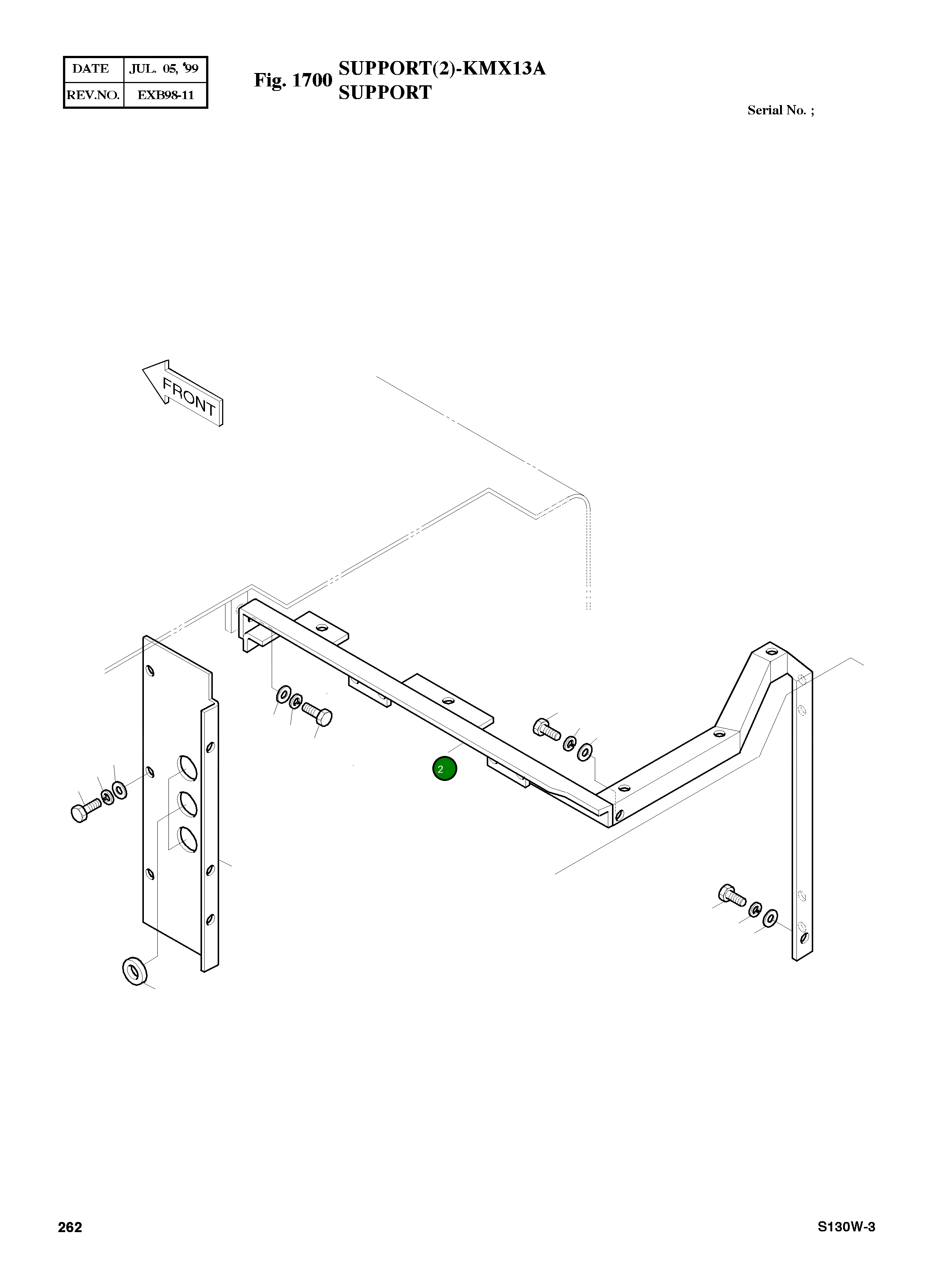 Опора 2191-3329B Komatsu