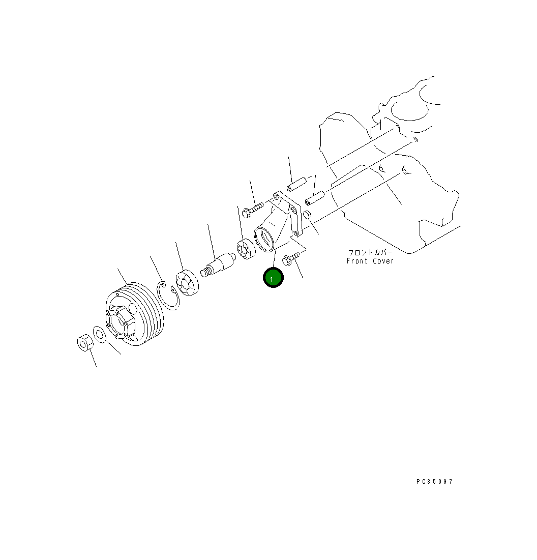 Корпус 6222-63-3110 Komatsu