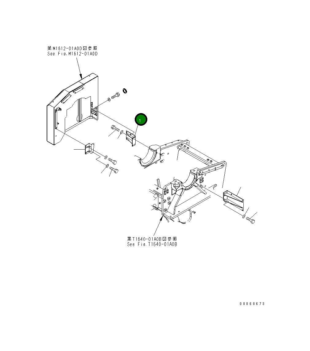 Кронштейн 8240-54-1621 Komatsu