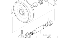 Направляющее колесо 2270-6076 Komatsu