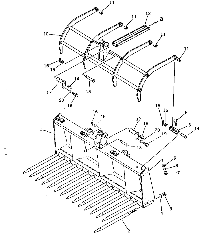 Корпус FF7819-13110 Komatsu