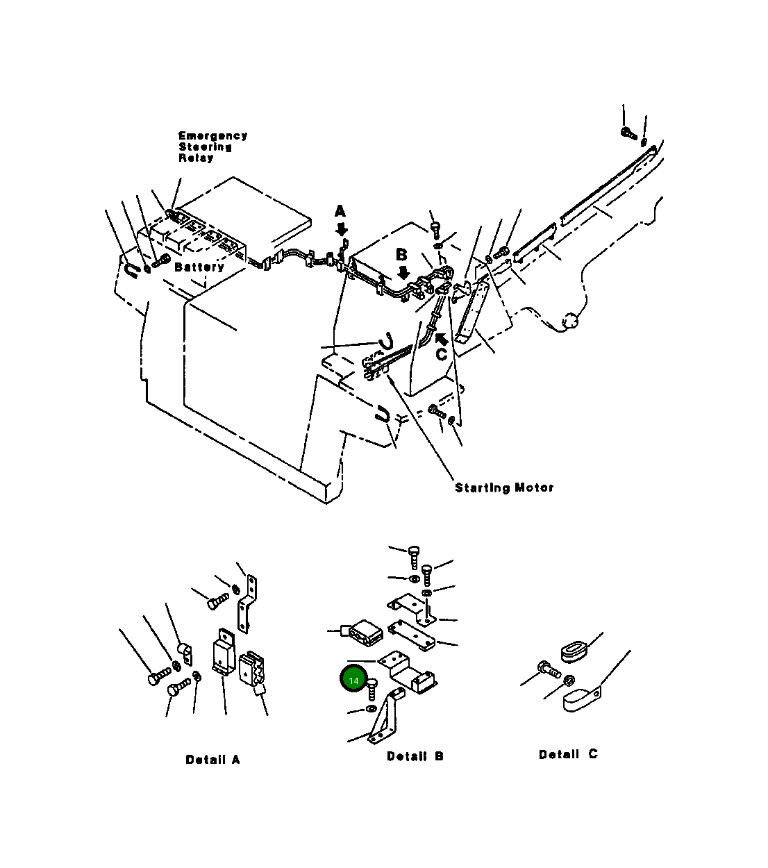 Кронштейн 561-06-63550 Komatsu