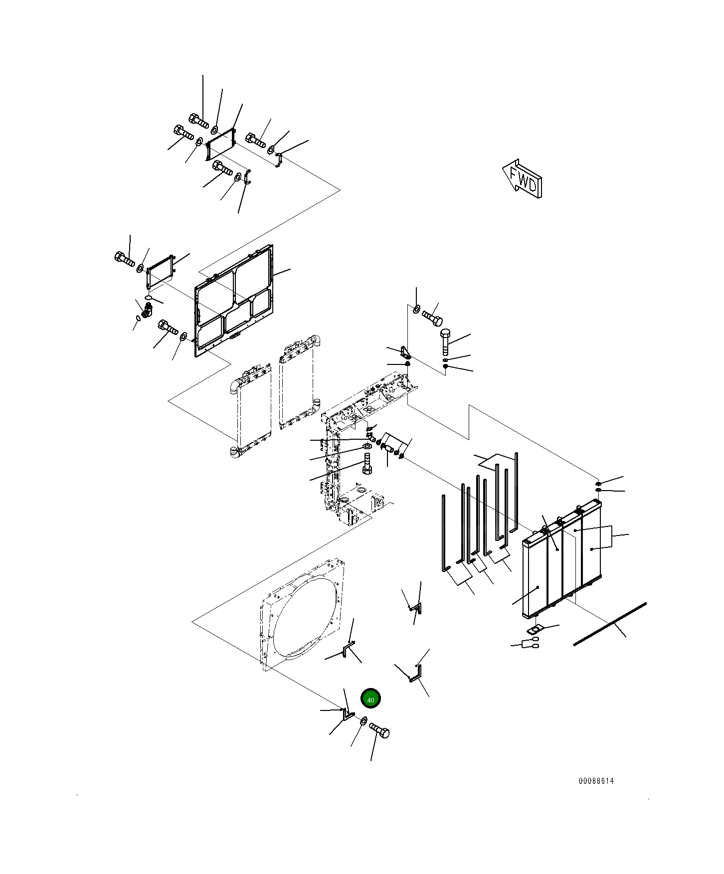 Кронштейн 561-03-82790 Komatsu
