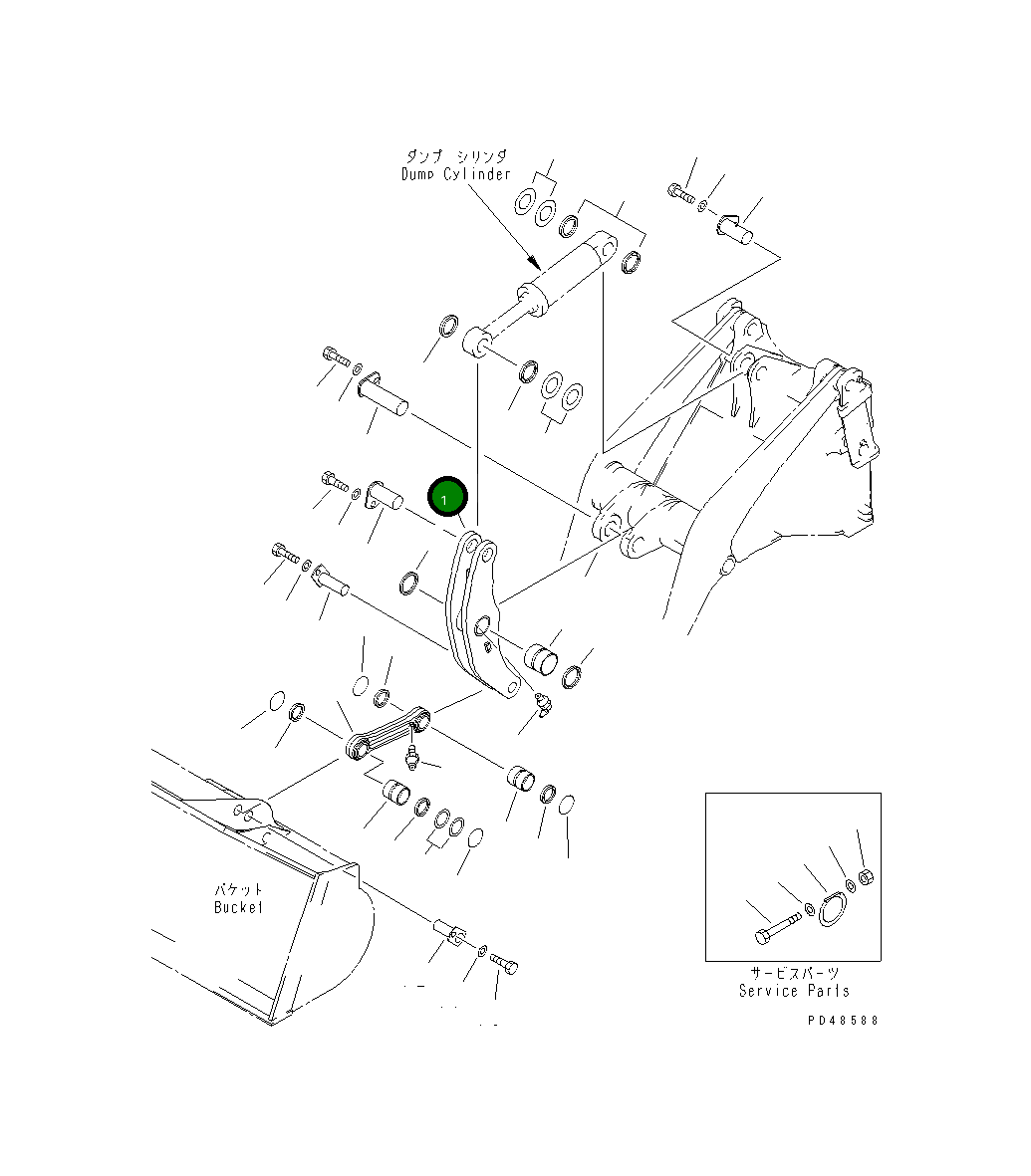 Коромысло 424-S30-2160 Komatsu