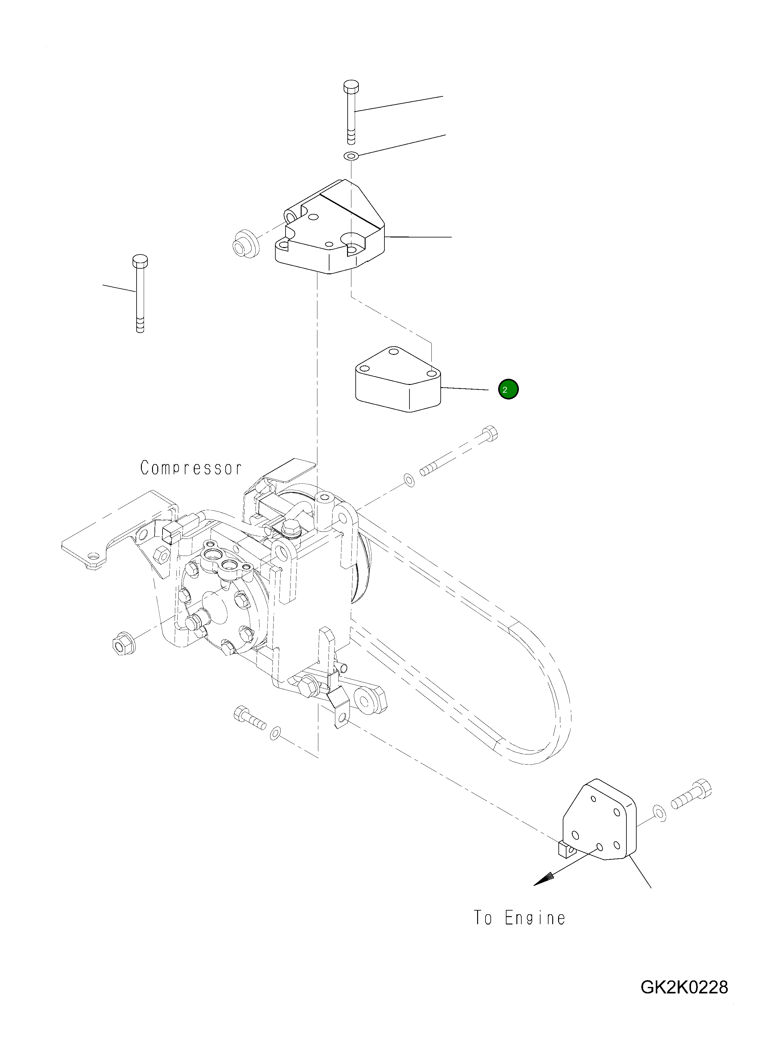 Кронштейн 418-S62-4860 Komatsu