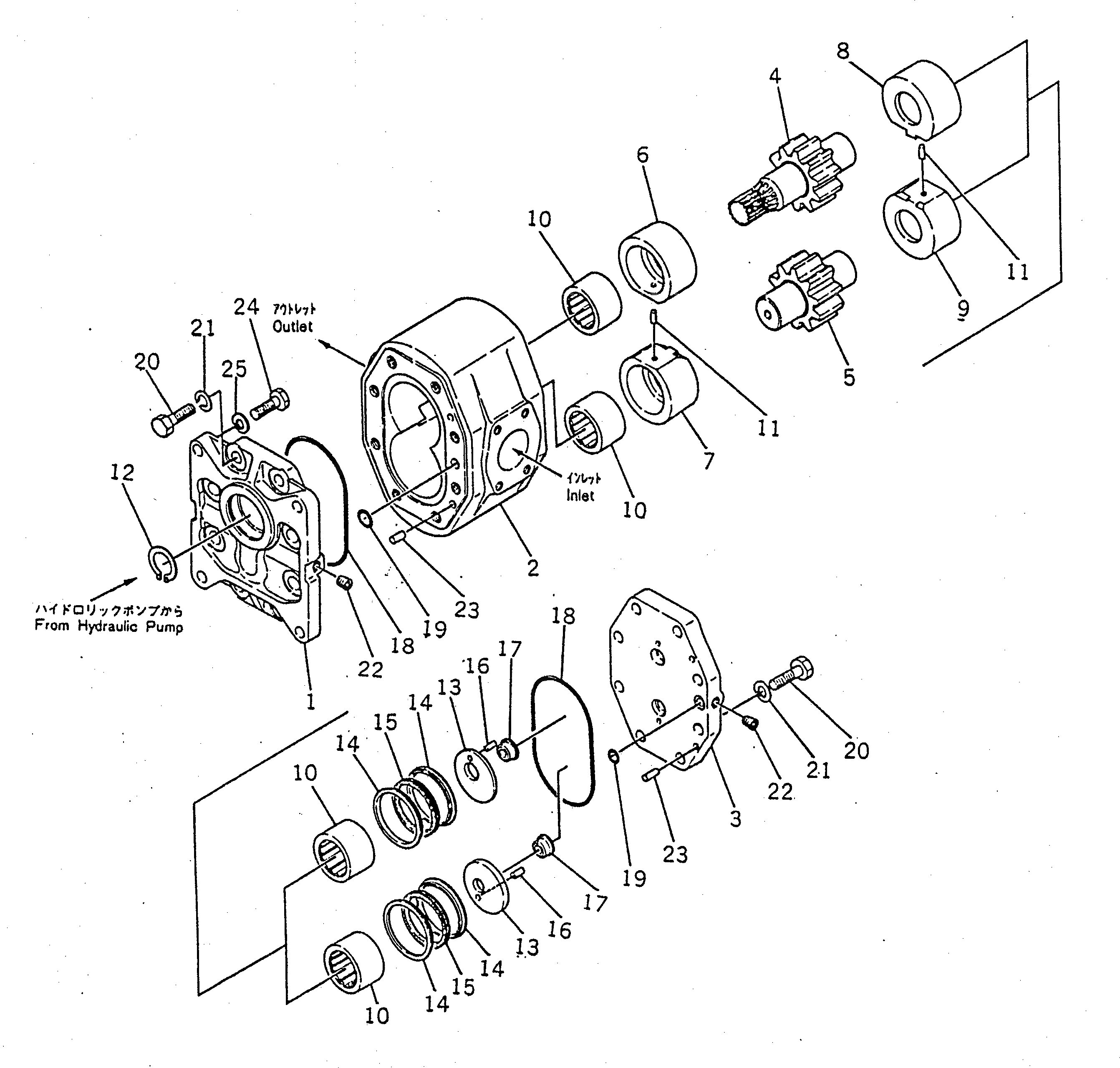 Корпус 07445-66022 Komatsu