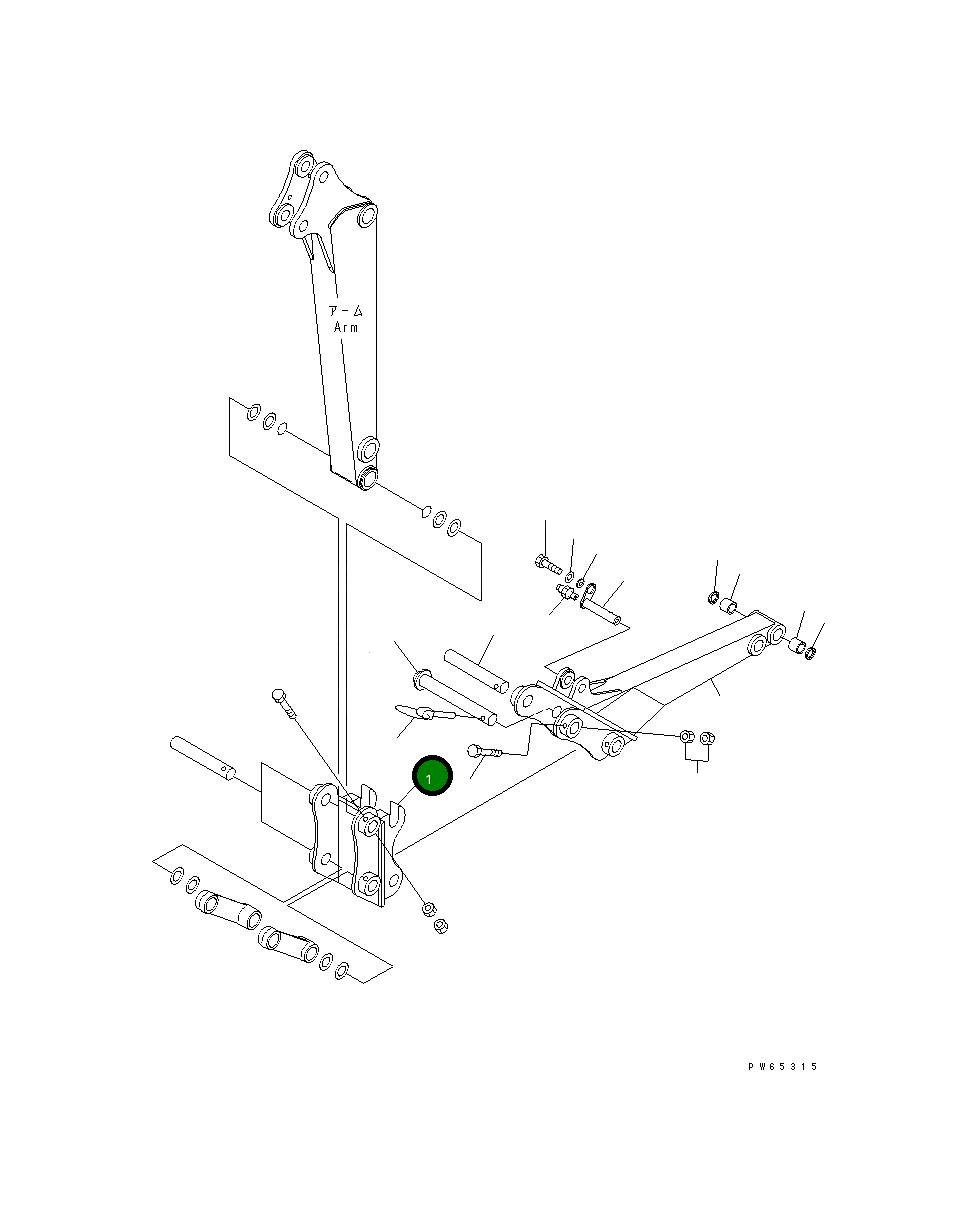 Кронштейн 21U-70-32920 Komatsu
