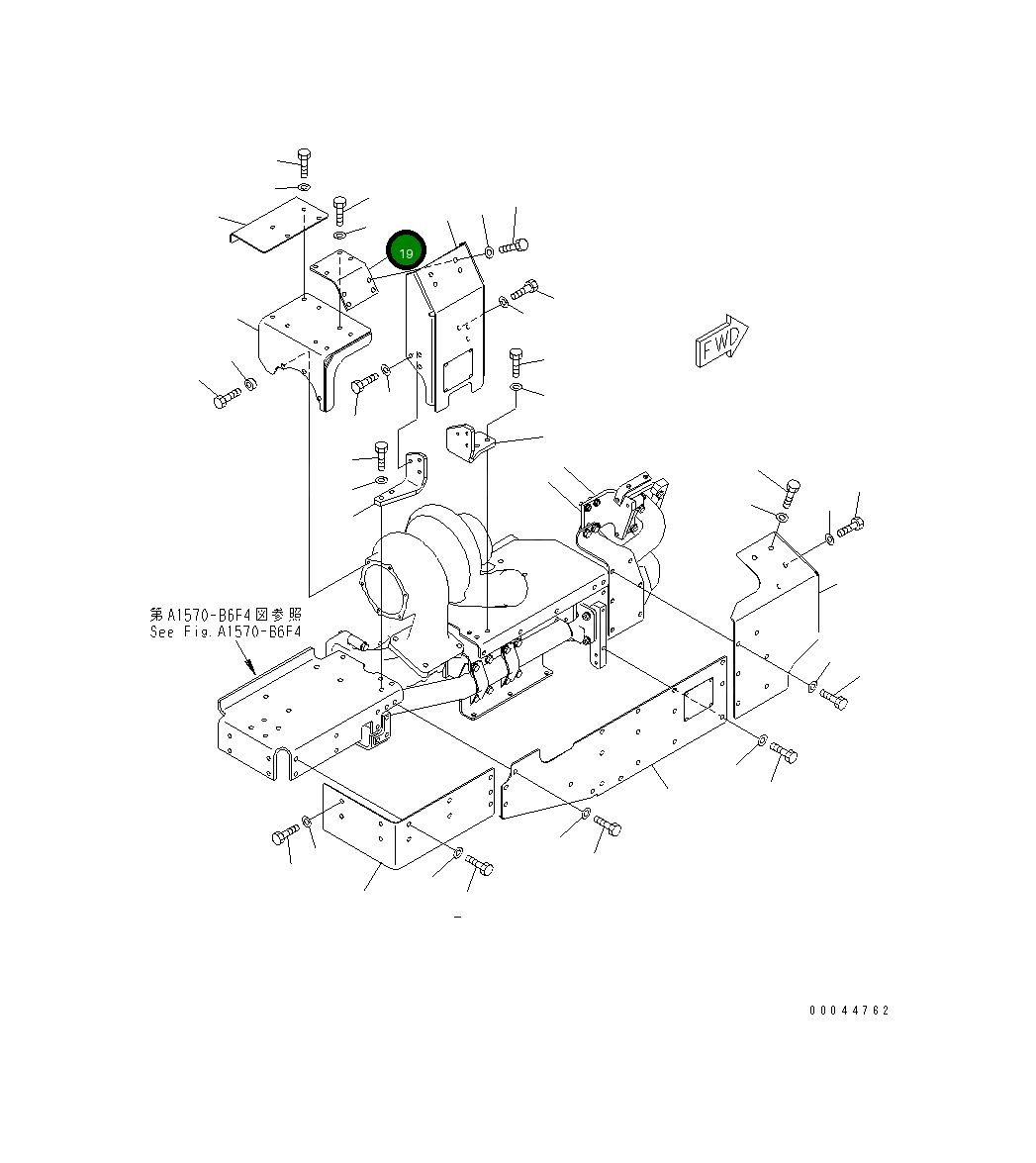 Кронштейн 6245-11-7430 Komatsu