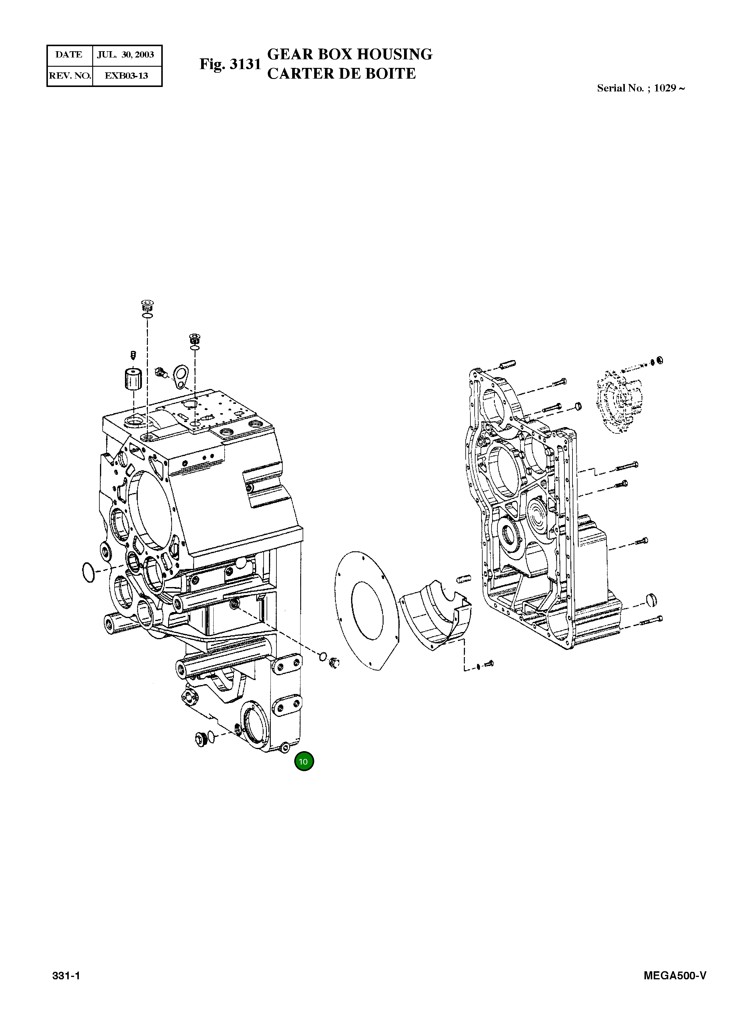 Корпус 4646 301 317 Komatsu