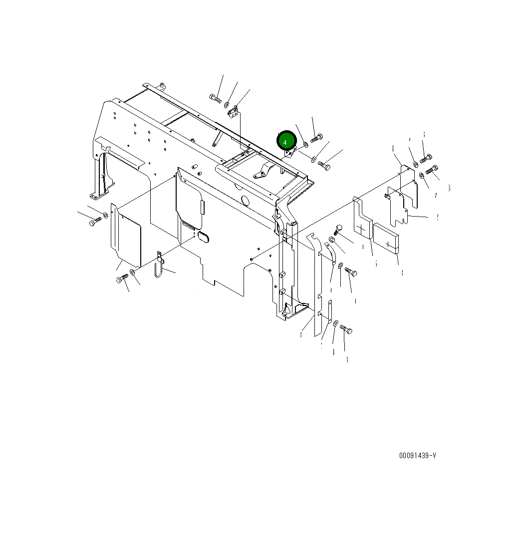 Кронштейн 201-03-81611 Komatsu