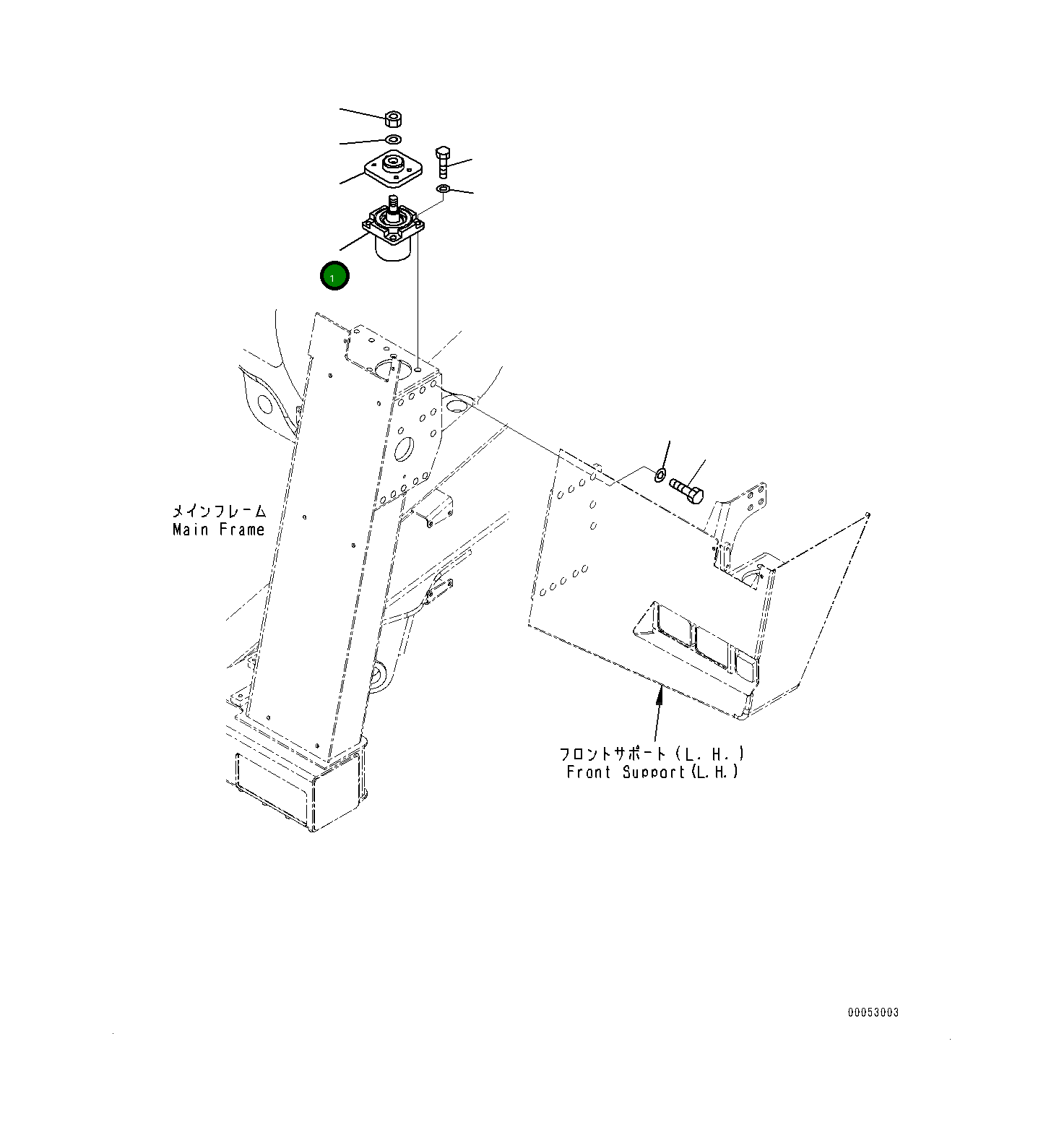 Кронштейн 569-54-82311 Komatsu