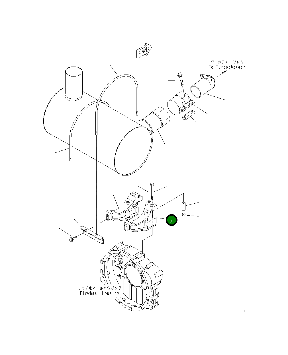 Кронштейн 673-81-15310 Komatsu