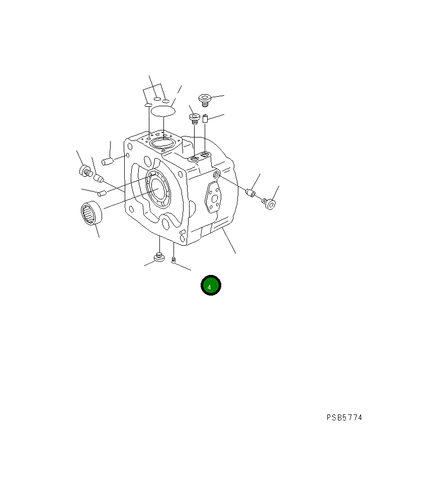 Палец 21P-60-K3540 Komatsu