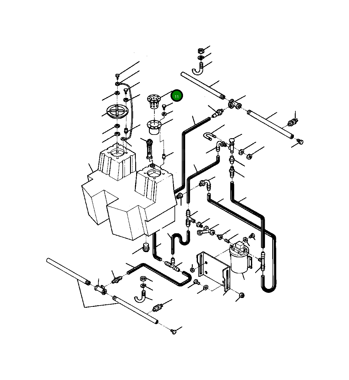 Корзина фильтра 150 617 Komatsu