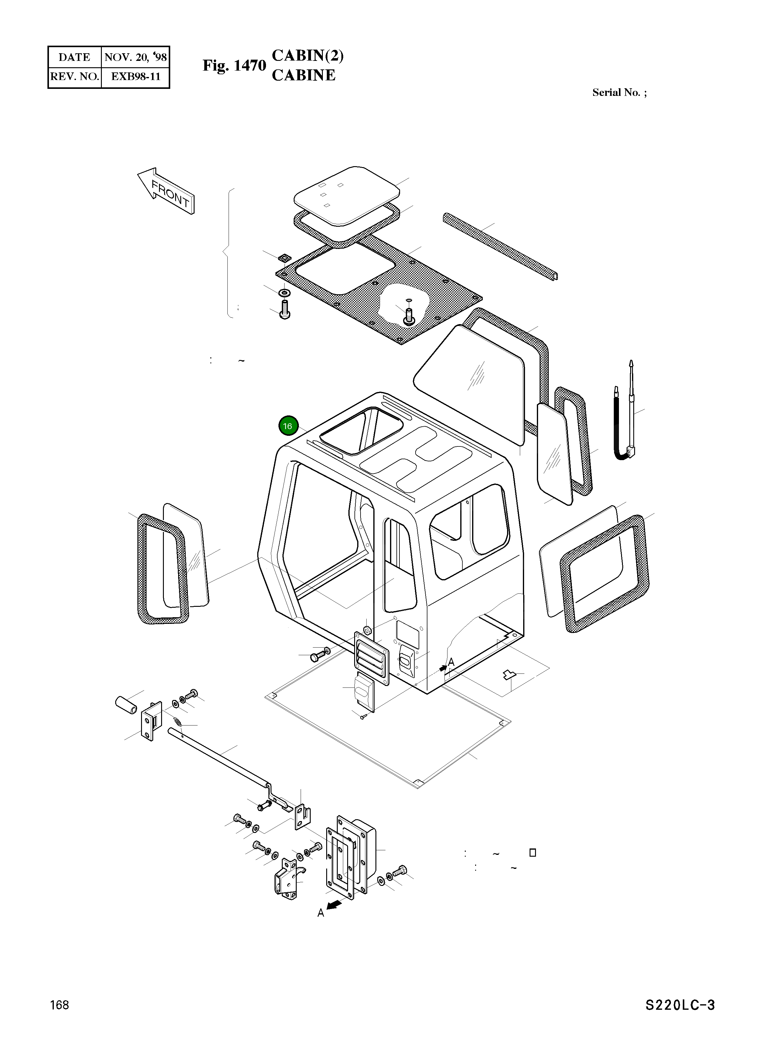 Корпус, в сборе 2622-1277A Komatsu