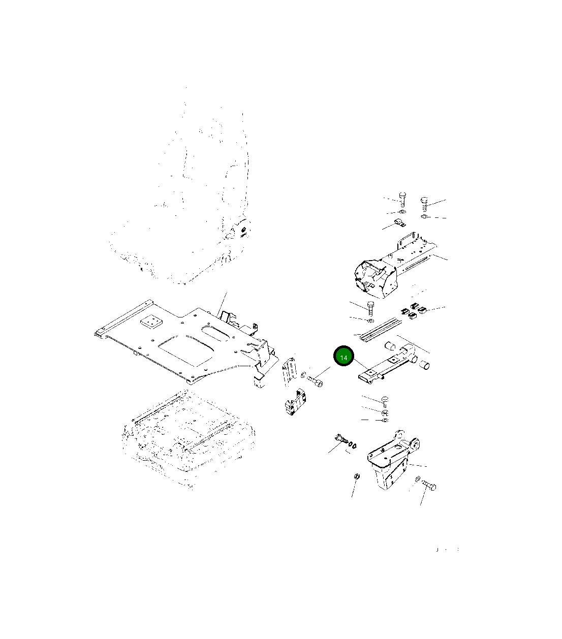 Кронштейн 425-S33-5921 Komatsu