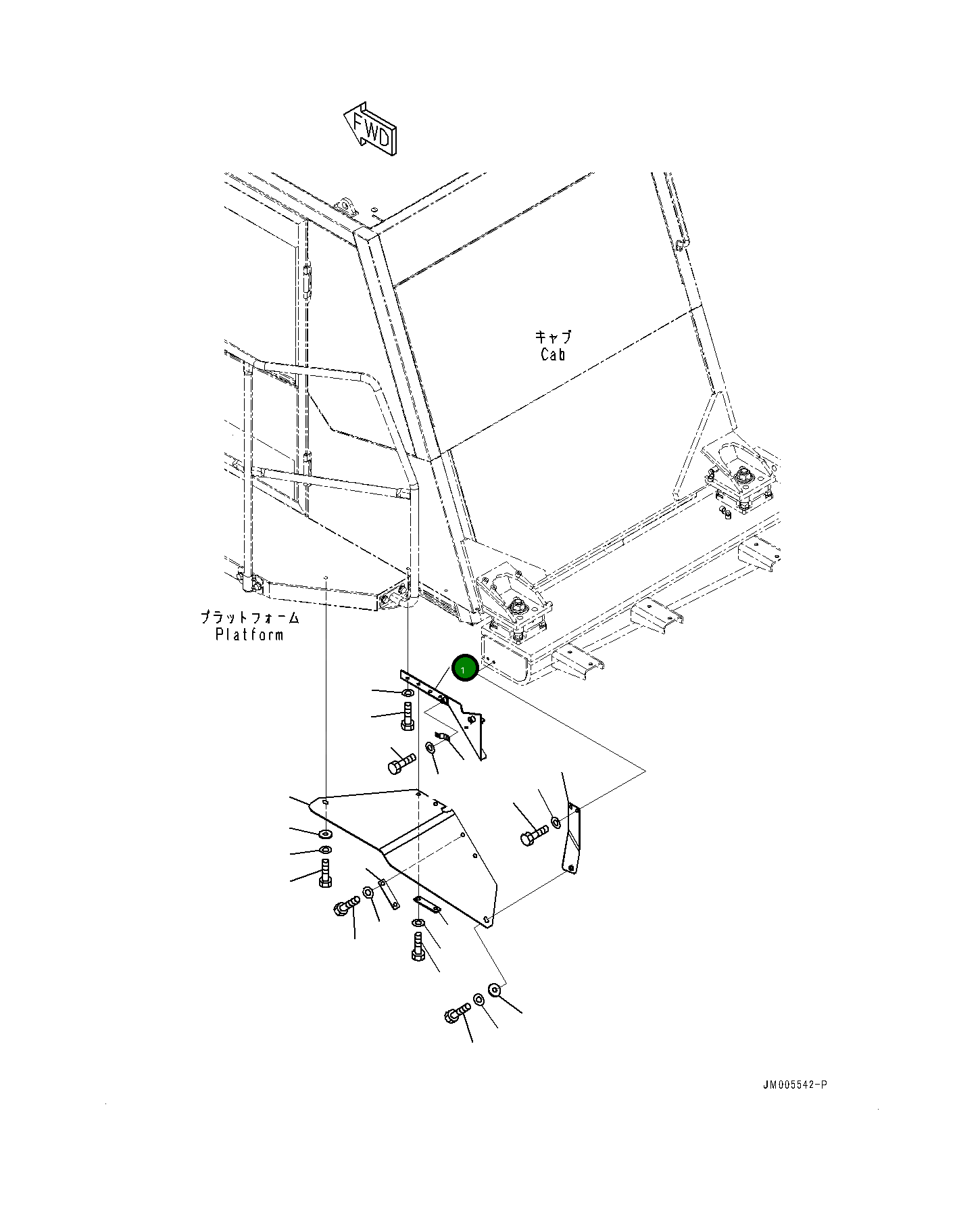Кронштейн 561-95-88380 Komatsu