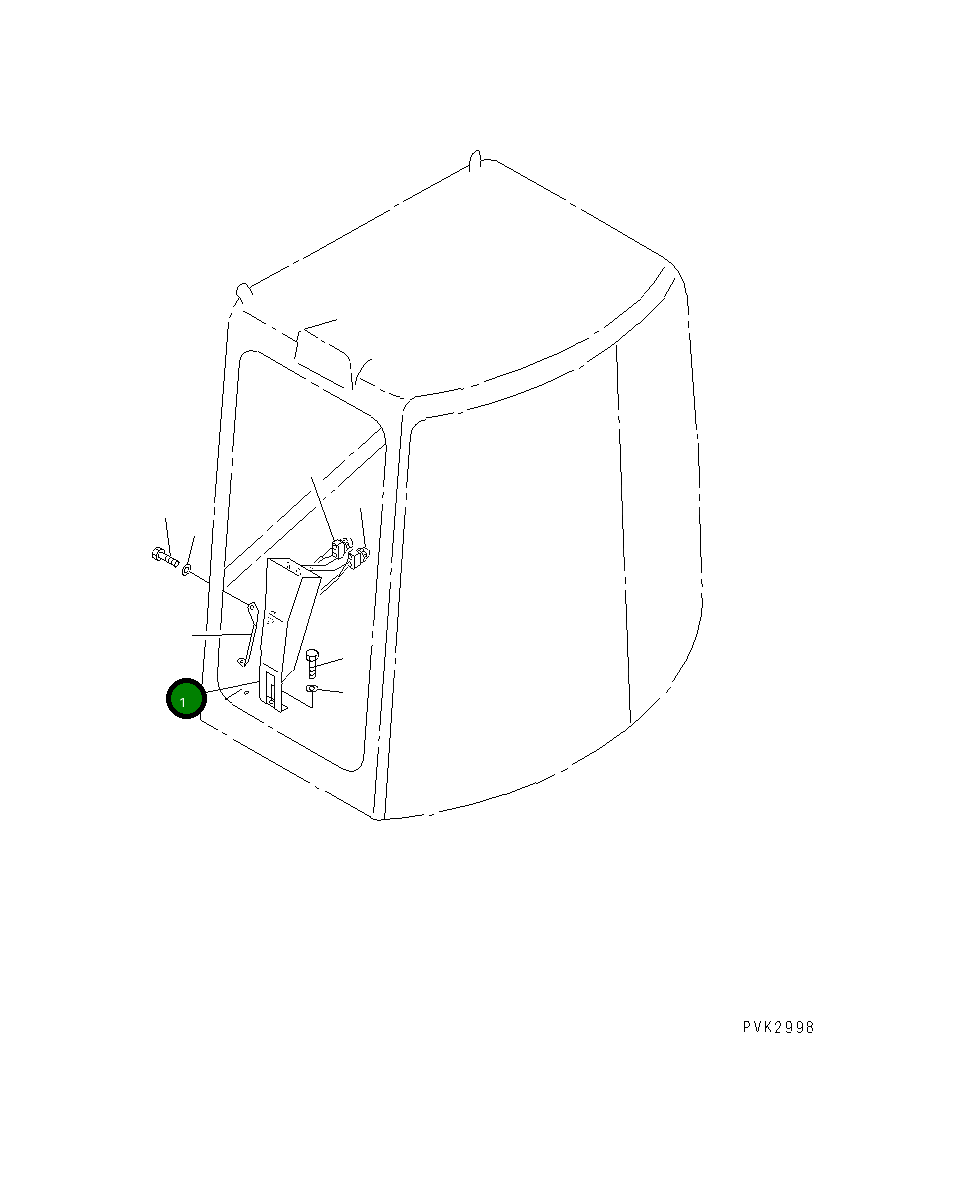 Кронштейн 14S-54-13151 Komatsu