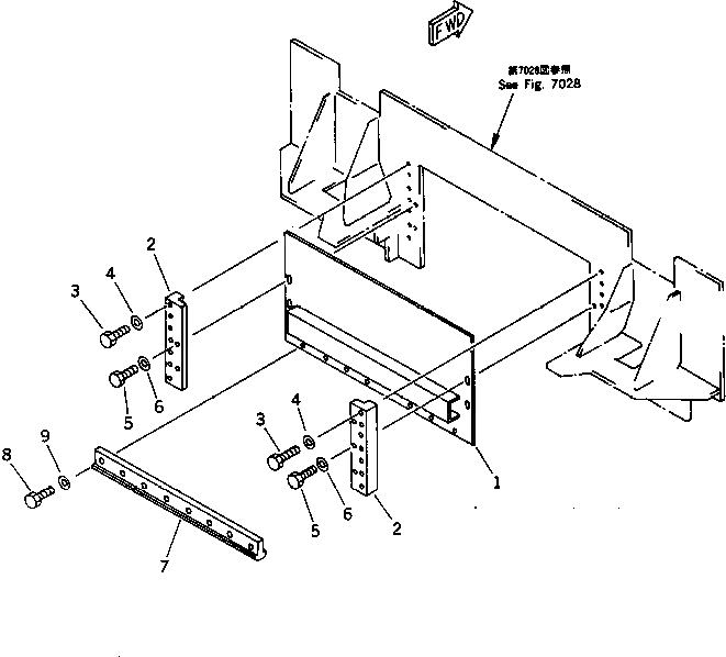 Кронштейн 262-70-59420 Komatsu