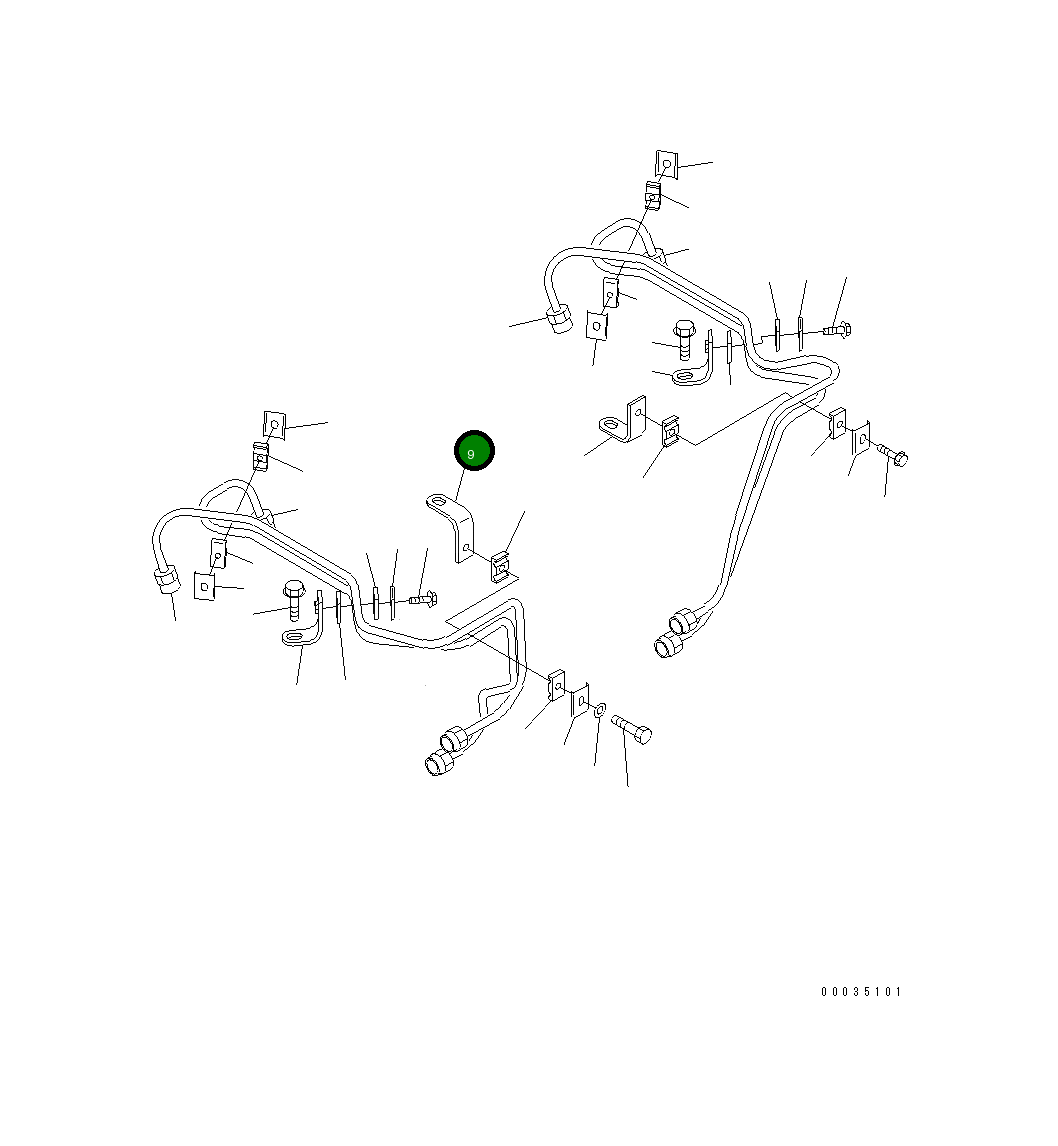 Кронштейн 6731-71-5780 Komatsu