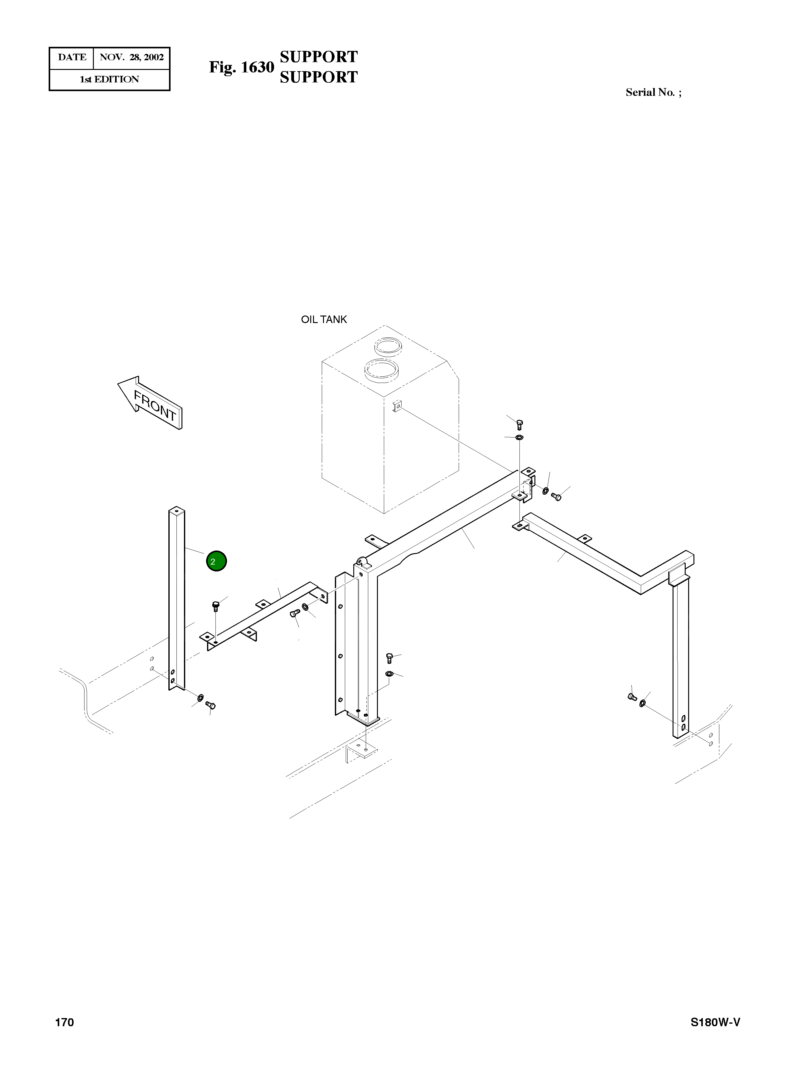 Опора 2197-2607A Komatsu