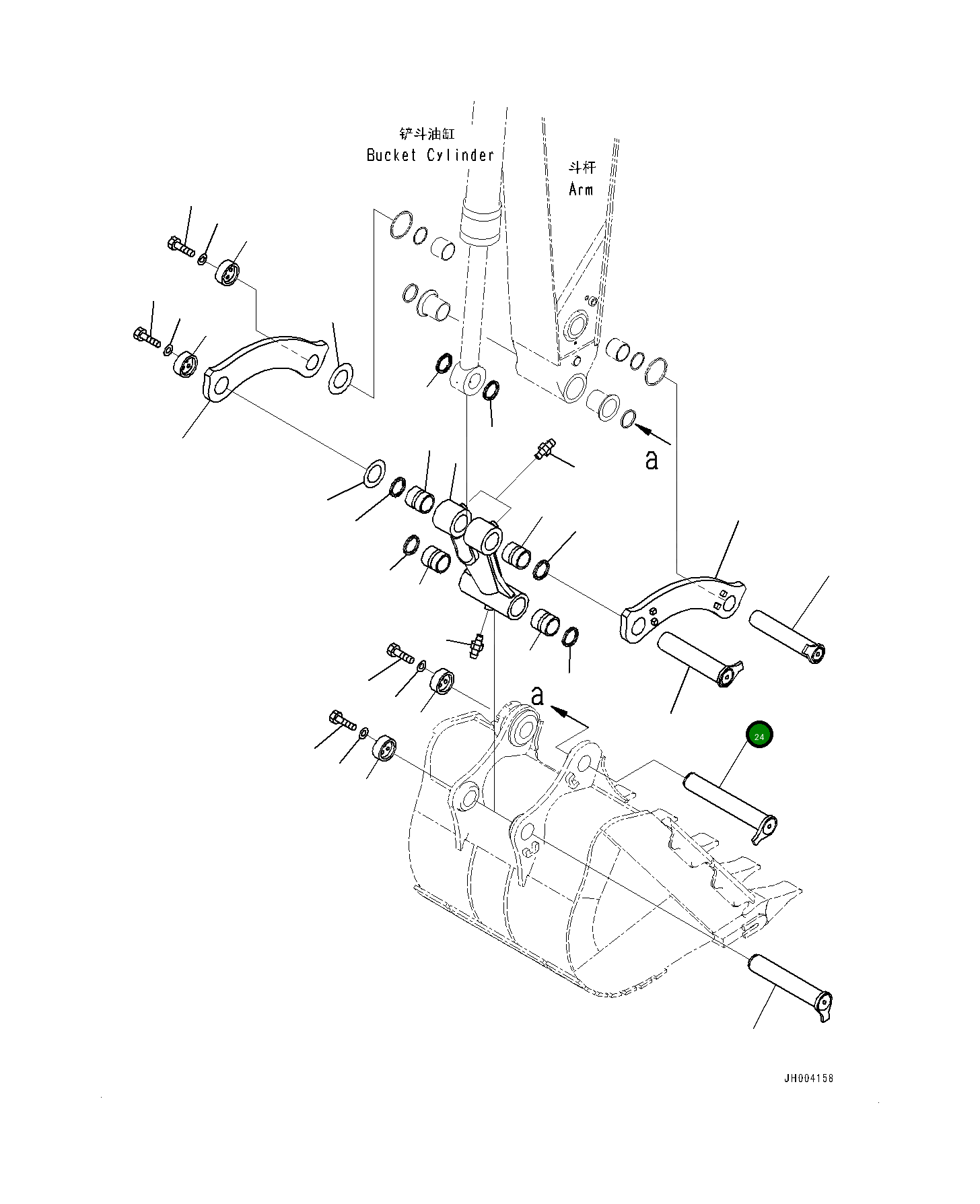 Палец 21M-70-11260 Komatsu
