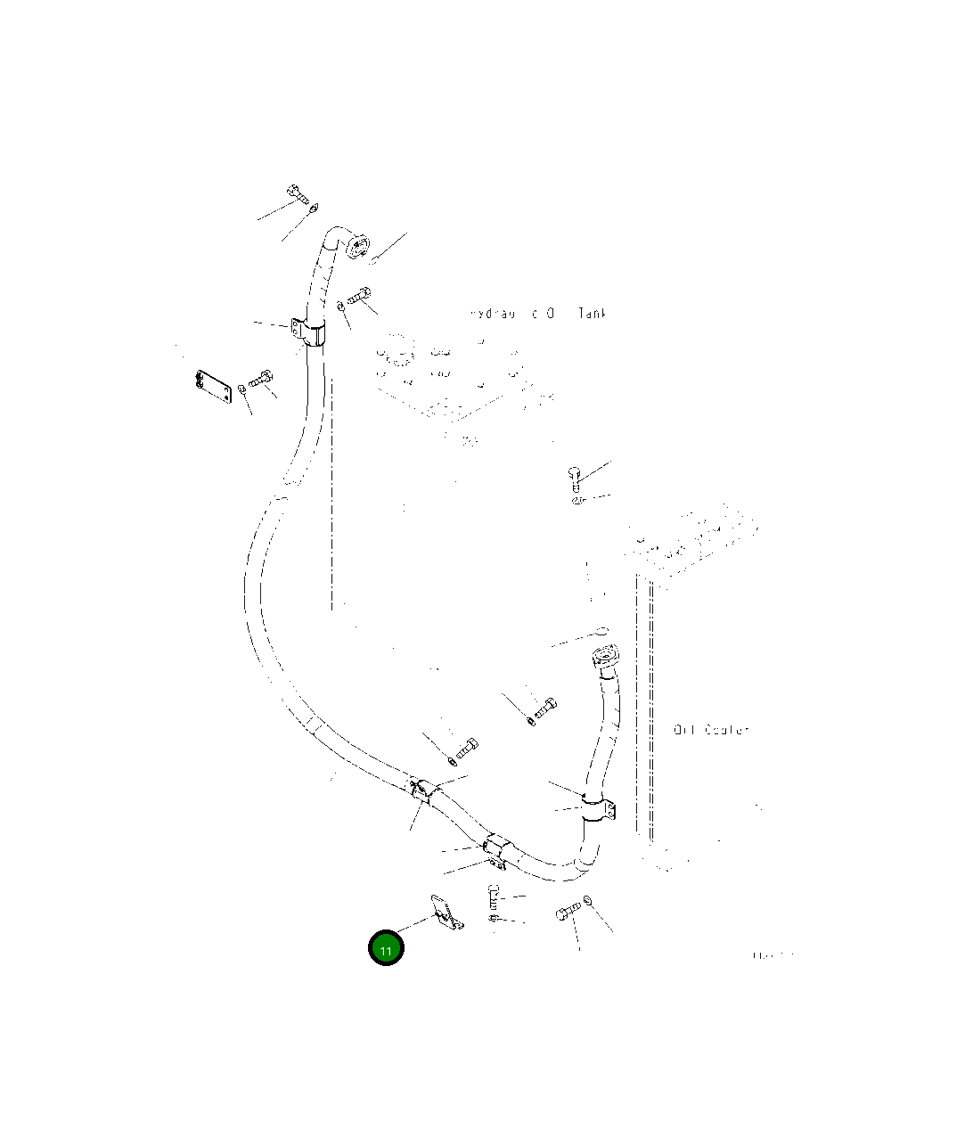 Кронштейн 2A5-62-11660 Komatsu