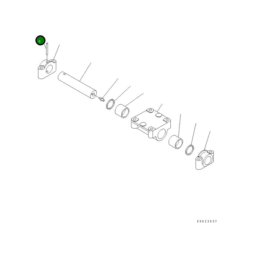 Палец 04022-10075 Komatsu