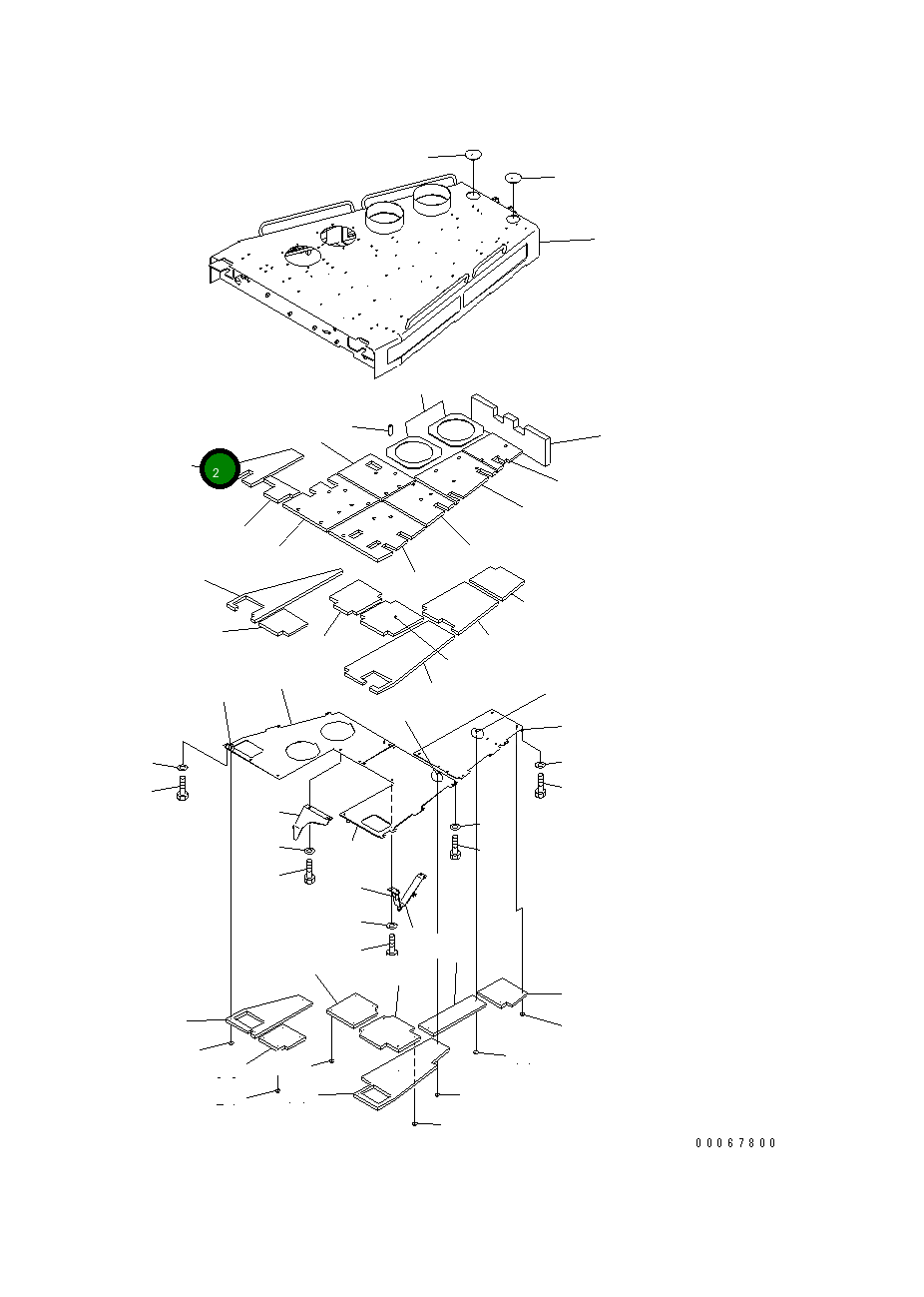 Лист 198-54-77610 Komatsu