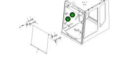 Кронштейн 21T-54-69681 Komatsu