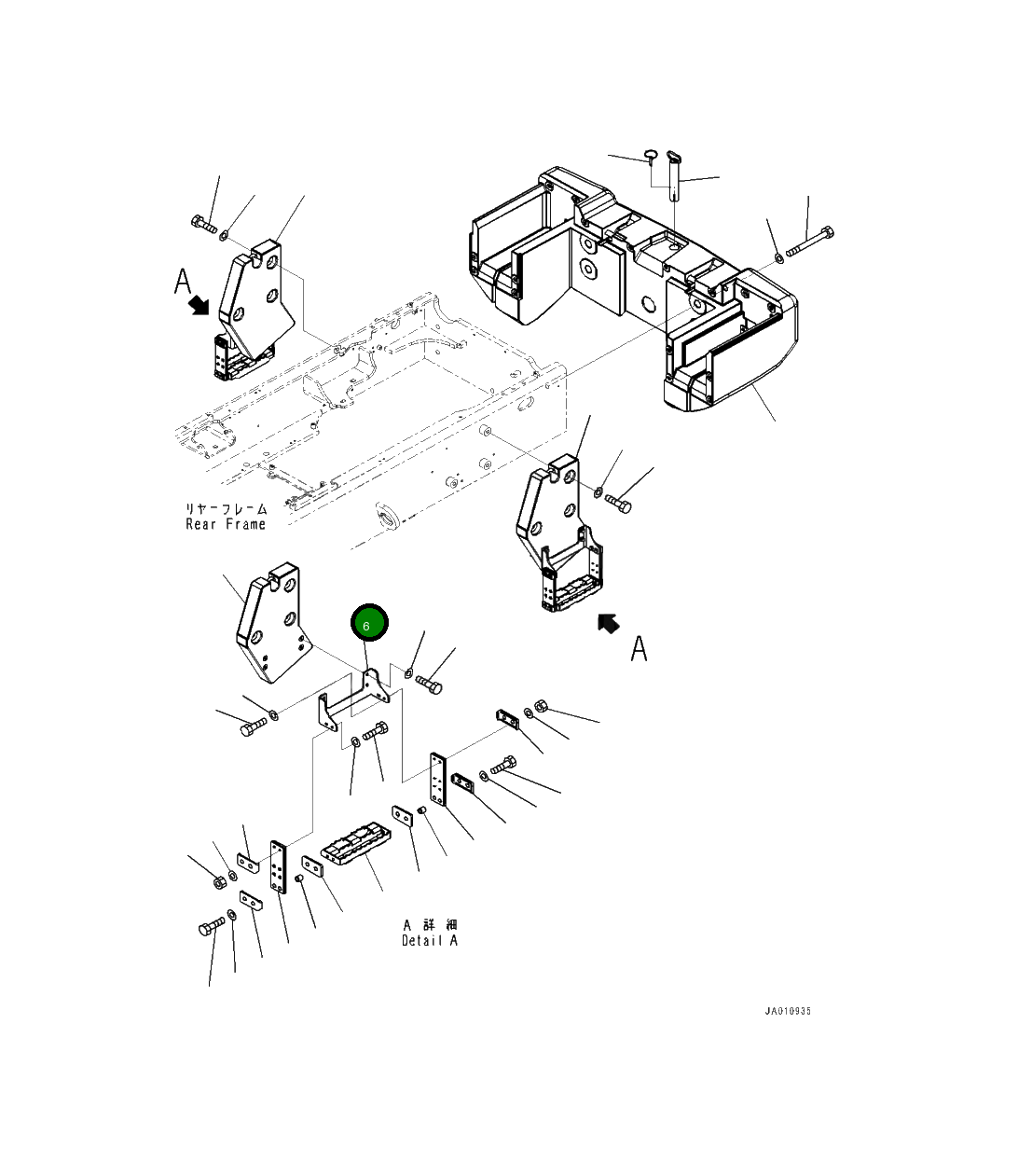 Кронштейн 419-54-58250 Komatsu