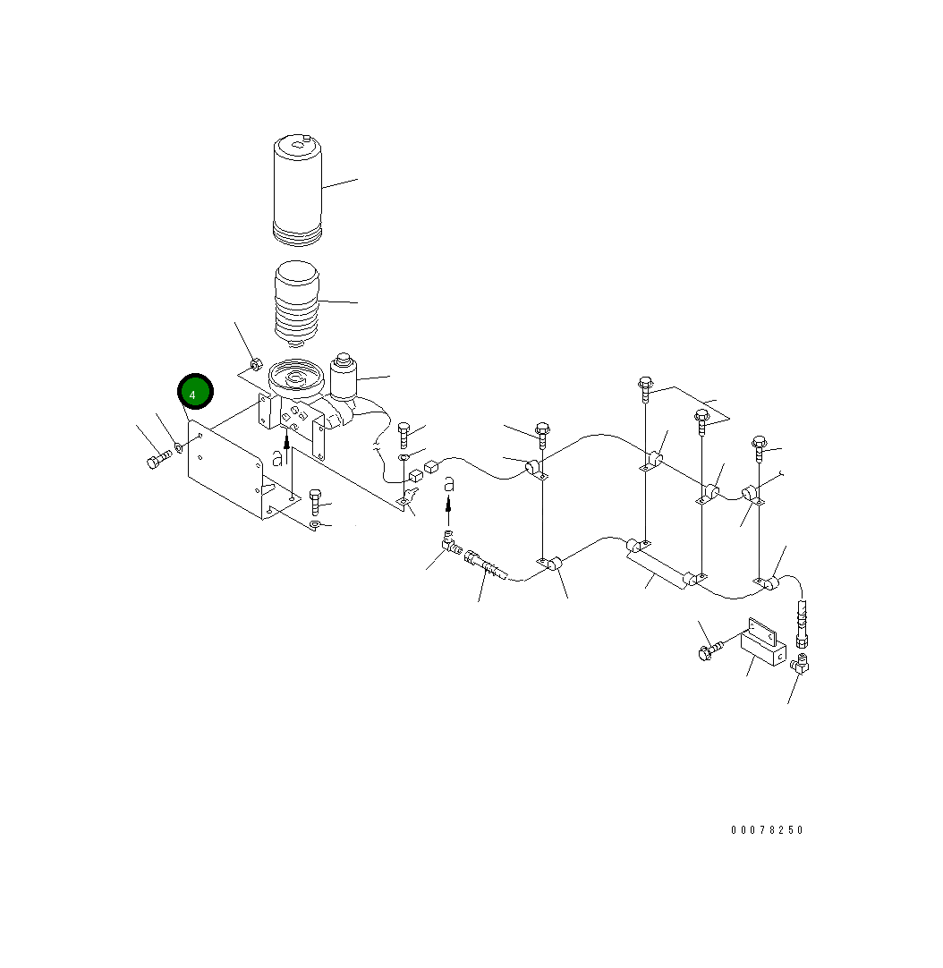 Кронштейн 566-95-6A111 Komatsu