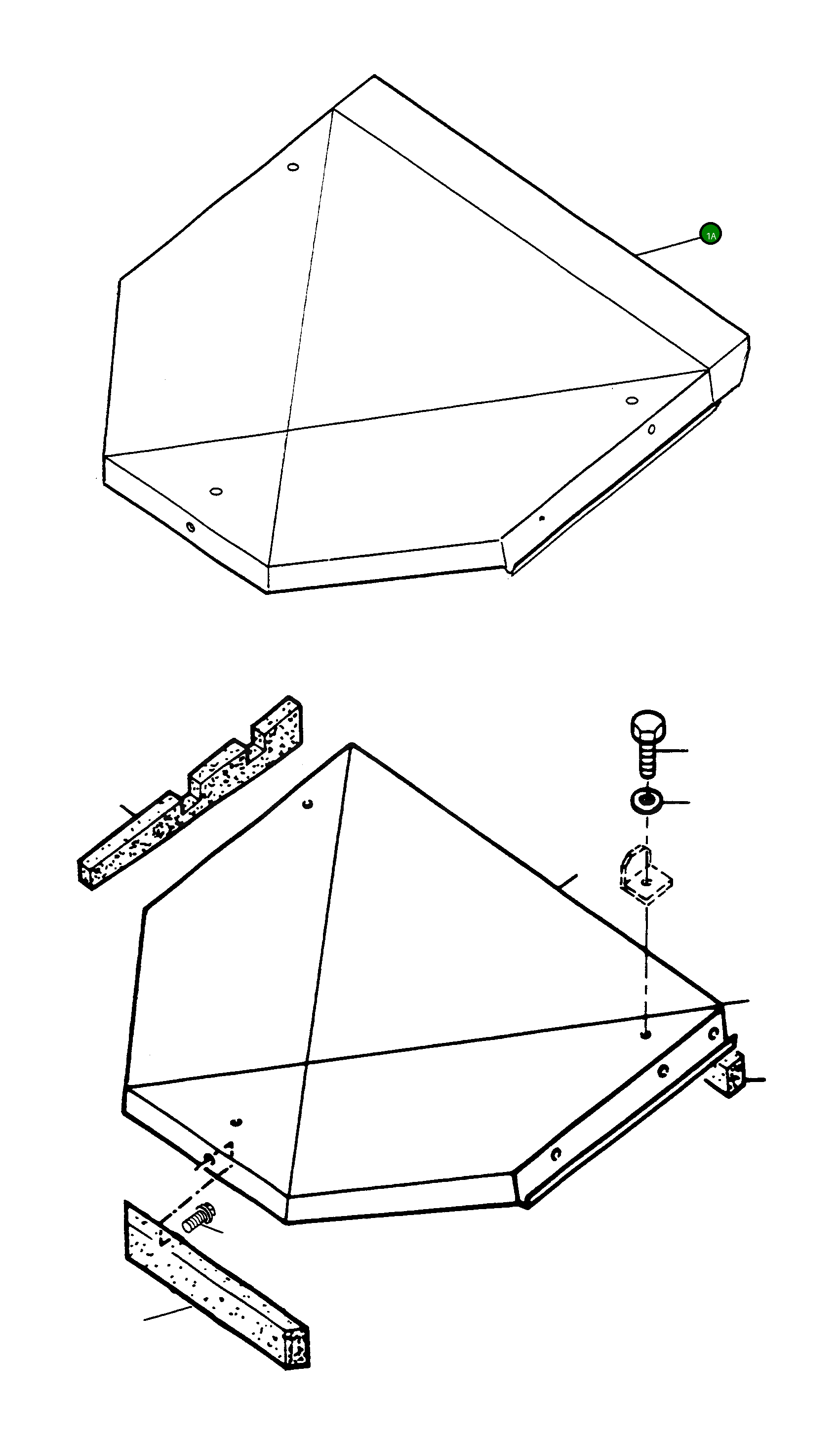 Крыша 4002784M91 Komatsu