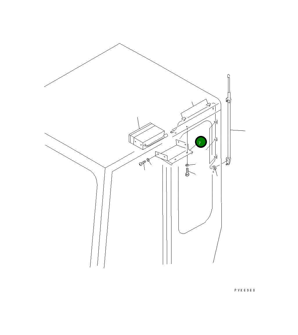 Кронштейн 10S-54-26110 Komatsu
