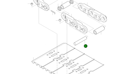 Палец 2123-6035A Komatsu