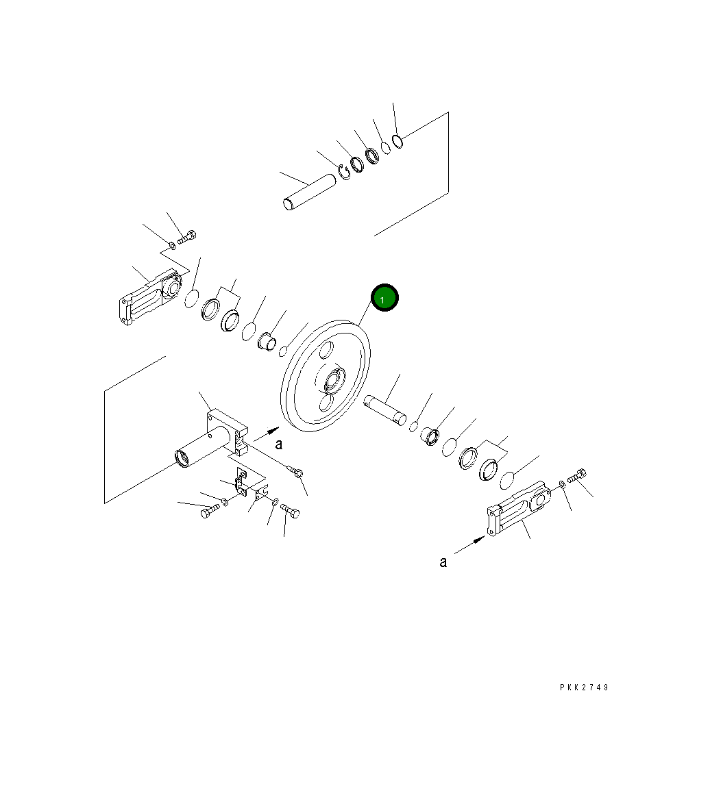 Направляющее колесо 10S-30-21210 Komatsu