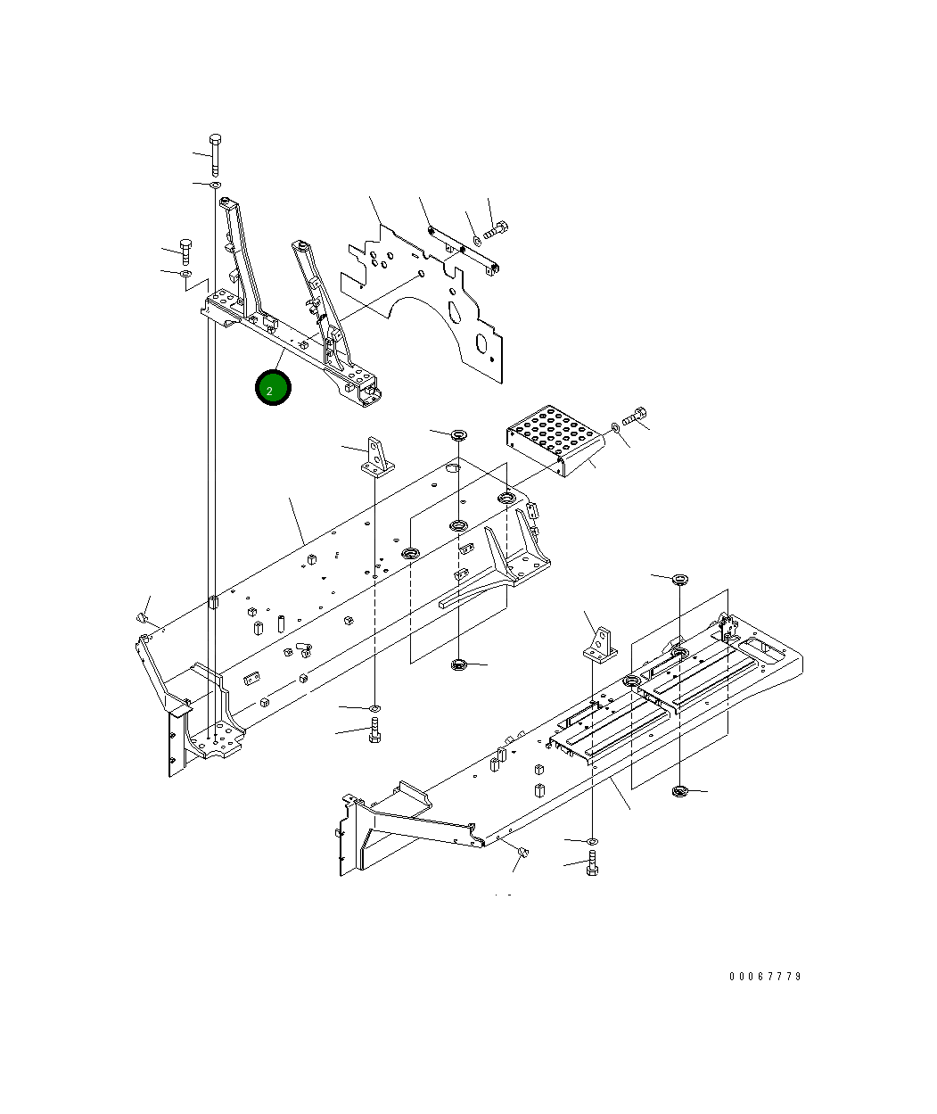 Кронштейн 154-54-77564 Komatsu
