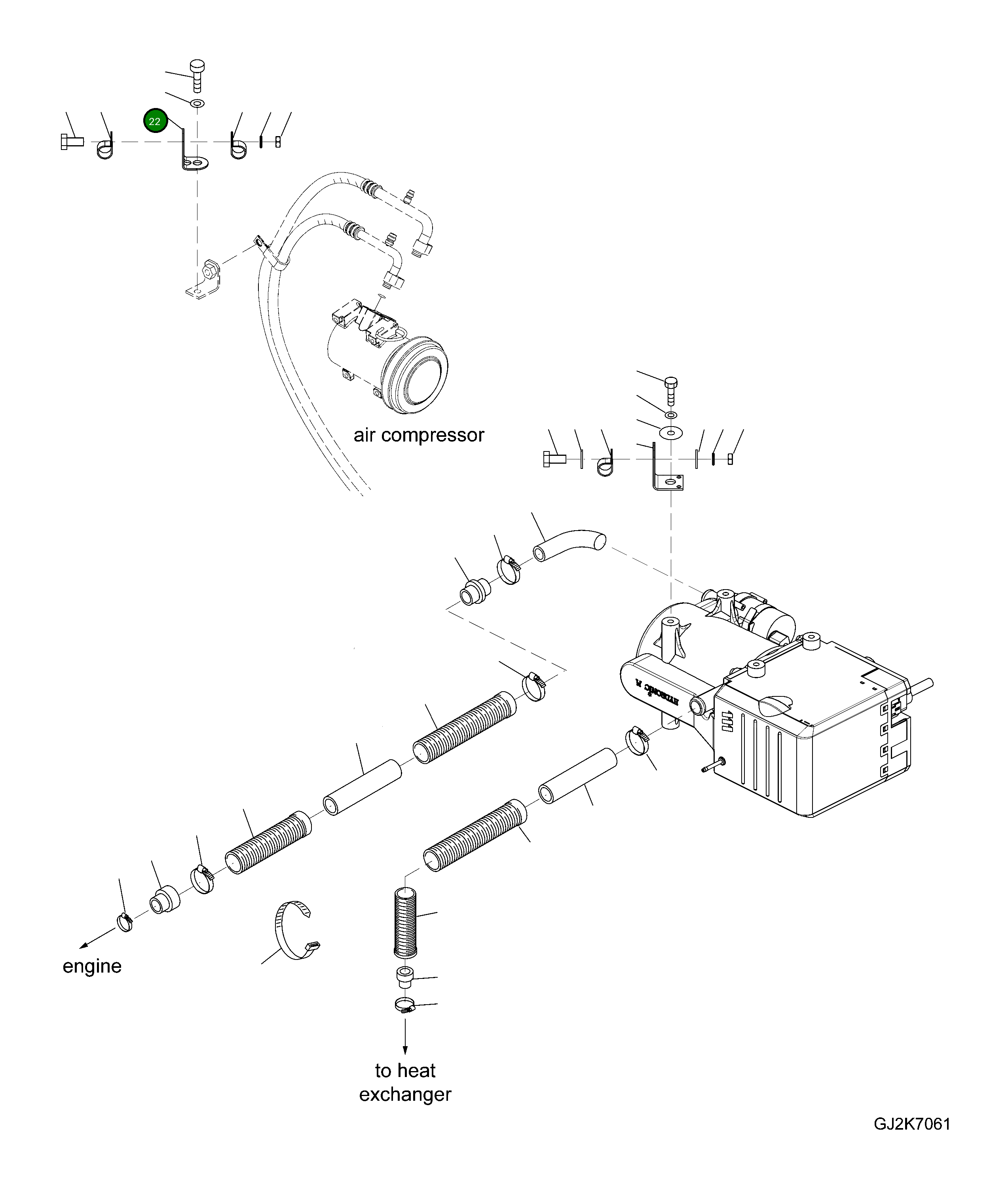 Кронштейн 20J-04-H0P05 Komatsu